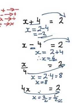 Algebra equations
