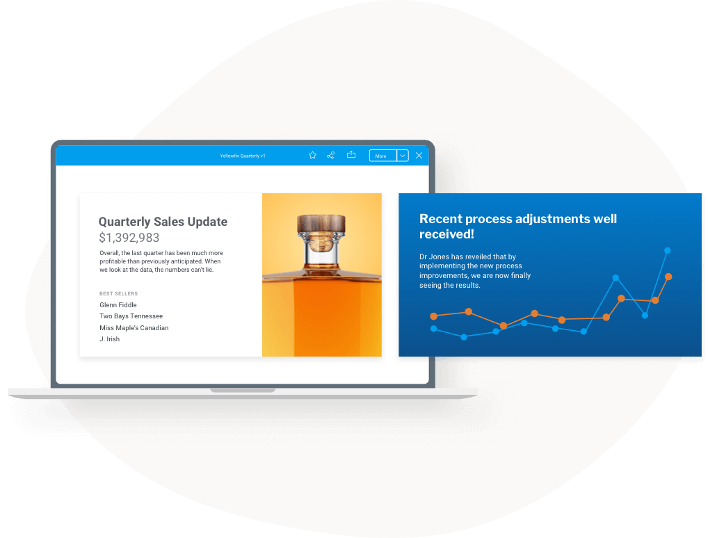 create-manage-reports-image Yellowfin dashboard