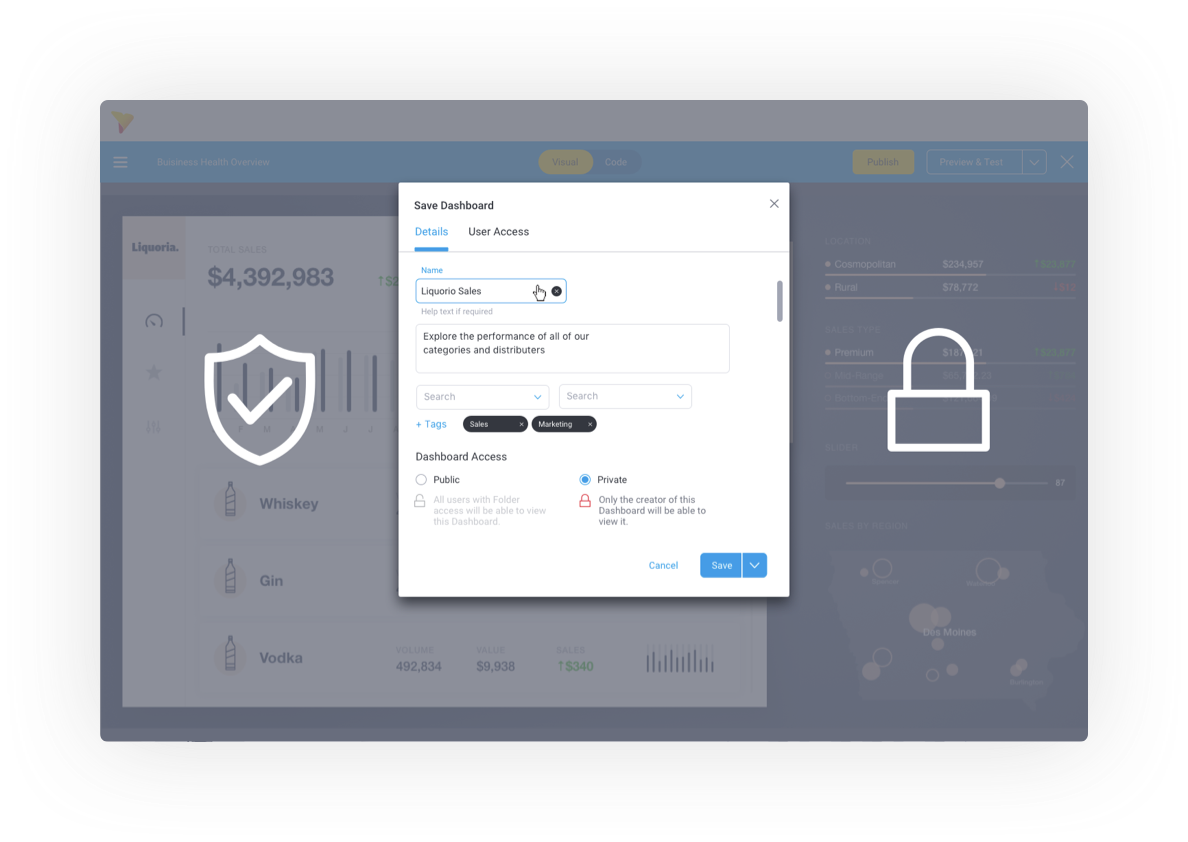Secure Yellowfin Dashboard